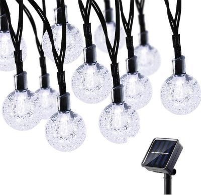 China Solar String Lights Solar String Lights Outdoor Garden Lights Waterproof 30 LED Crystal Ball Decorative Light for Tree Patio Yard Wedding for sale