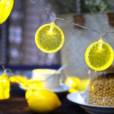 China Led String Lights Factory Price Home Decoration Battery Operated Led Lemon Slice Lights for sale