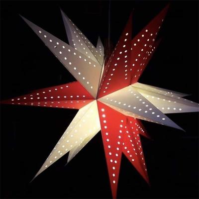 China Best Selling 10 Led String Lights Party Home Decoration 20 LED Star Paper Lanterns for sale