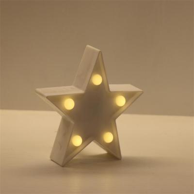 China Star Shaped Plastic Led Marquee Lights LED Marquee Sign-Lit Light, Decorative Christmas Wall Star Light for sale