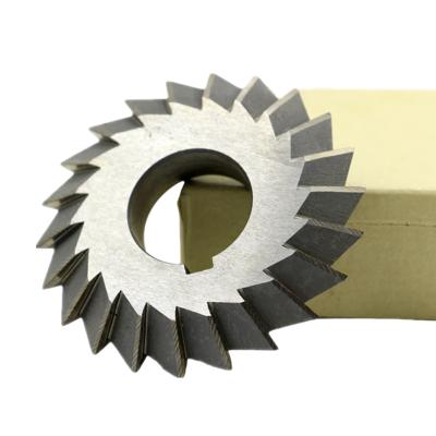 China Cnc Machine Top Selling Efficient Cutter Machines Double Angle HSS Milling Cutter Diameter75 75-90degree for sale