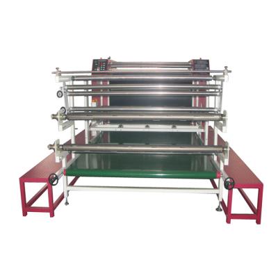 China Garment Shops Rotary Roller Sublimation Transfer Printing Machine With Double Drum Structure for sale