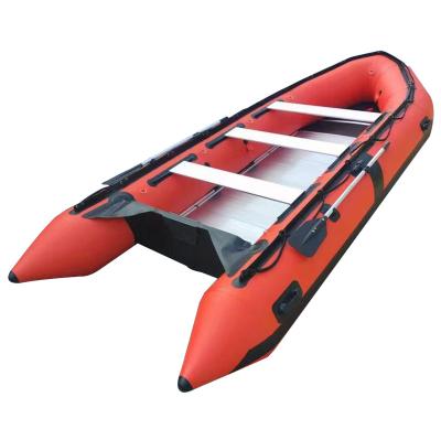 China Aluminum PVC Rubber Dinghy Rowing Kayak River Inflatable Fishing Boat For Sale for sale