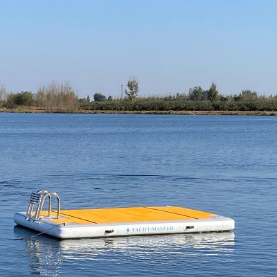 China Portable Inflatable Floating PVC Jet Ski Platform Boat Dock Great For Kayaks for sale