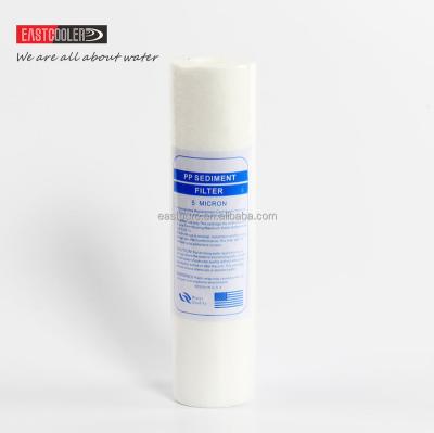 China Good PPF-10A Eastcooler 5 Micron PP Polypropylene Replacement Sediment Filter Cartridge For Hotel for sale