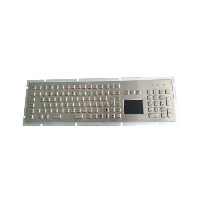 China Telecommunication Equipment Hot Sale 107 Keys Metal Keyboard Waterproof Mechanical Trackball for sale