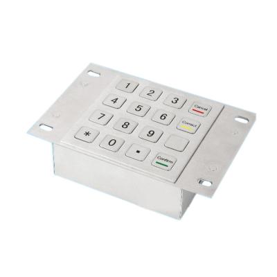 China Customized Industrial IP65 Kiosk Computer Keyboard Waterproof Metal Keypad Industrial Kiosk ATM Keyboard for sale