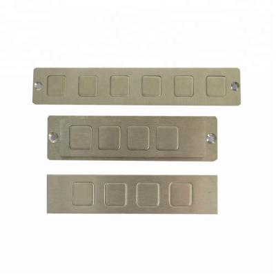 China Waterproof Custom Elevator Metal Push Button Membrane Switch Keypad for sale