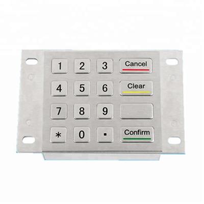 China ATM Terminal Metal Bank ATM Kiosk Keypad 4x4 for sale