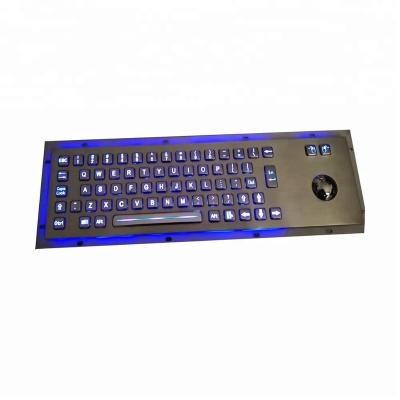 China Vandal Proof Industry Mechanical Keyboard USB Metal Keyboard With Backlight Keys for sale