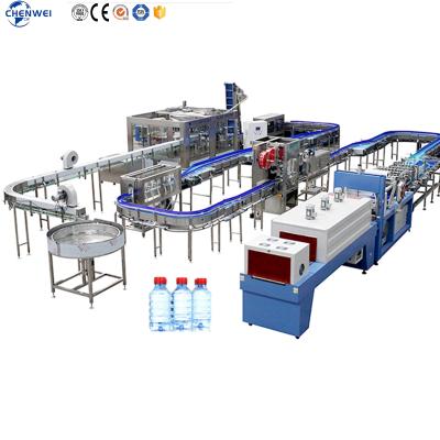 China Work Efficient China Full Automatic Bottle Drinking Machine Pure Water Filter Filling Production Line for sale