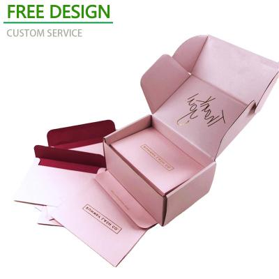 China Recycled Materials Factory Hard Printed Foldable Corrugated Packaging Box Logo Custom Paper Packaging Boxes Gift Shoes Clothing Shipping for sale