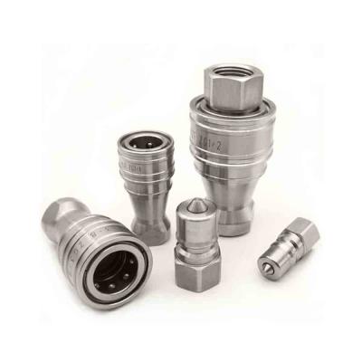 China CNG ISO7241-1B Industrial High Pressure Stainless Steel Quick Connect Hydraulic Pipe Fit Steam Oil Quick Coupling for sale