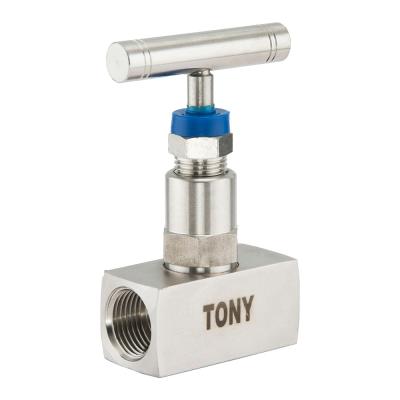 China General TONY Flow Control Stainless Steel Adjustable Needle Valve 10000 PSI Female Thread Needle Valve for sale