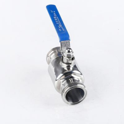 China SS304 SS316 Food Grade Ball Valve SMS Male Thread General Sanitary Two Way Stainless Steel Ball Valve for sale