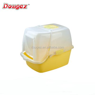 China HOT SALE High Quality Plastic Cat Toliet Luxury Closed Indoor Cat Litter Tray for sale