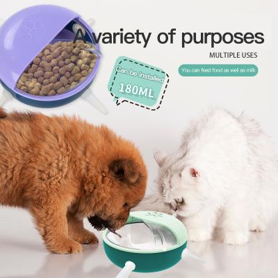 China Good Quality Silicone Puppies Nipple Driver 5 Doggie Bubble Station Puppy Care Milk Bowl Viable Wholesale Hot Sale for sale