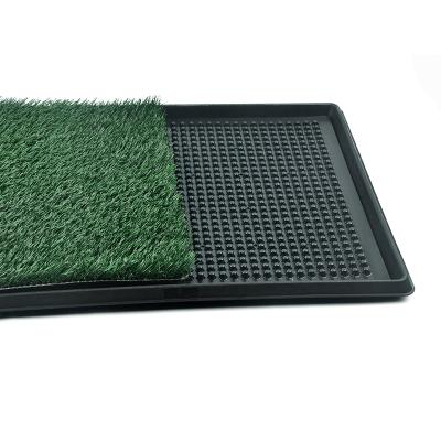 China Hot Selling New Design Dogs Pet Potty Trainer Toilet Puppy Pet Training Pads Dog Grass Mat for sale