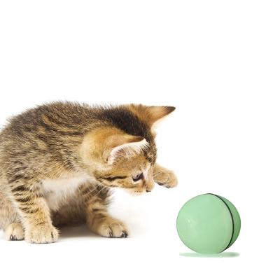 China 2020 New Design High Quality USB Electric Pet Toys Viable Electric Cat LED Ball Flash Laser Smart Cat Toys for sale