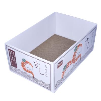 China New Design Scratch-N-TV Scratcher HideoutPet Viable Japanese Pet Products Pet Products Cat Toys Cardboard /box Cat Scratcher for sale