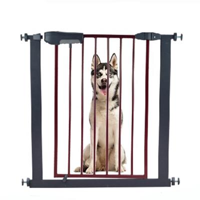 China Factory Eco-friendly Material Selling Pressure Mounted Gate Metal Fence Gate Fence Adjustable Retractable Pet Dog and Baby Safety Gate for sale