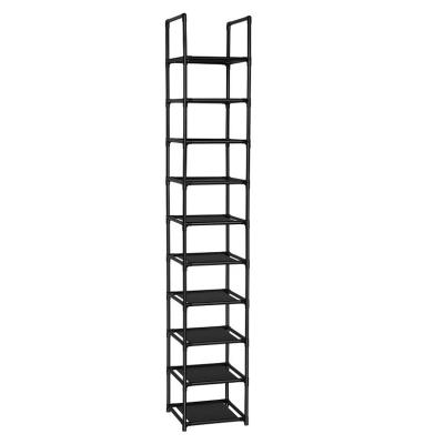 中国 10 Tiers Shoe Rack Space Saving Vertical Single Pairs Sturdy Shoe Shelf Storage Organizer 販売のため