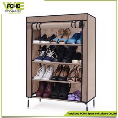 China Non-woven Fabric Cabinet Stand Rack Shoe StorageLiving Room Wardrobe Designs for sale