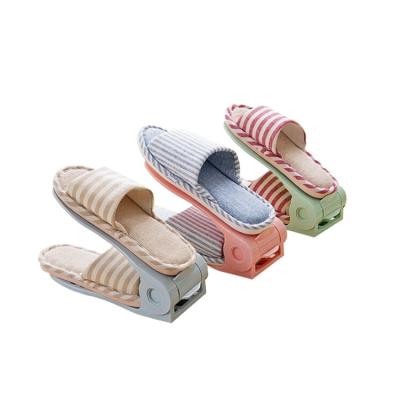 中国 Home use modern double plastic joint shoe rack plastic parts contemporary shoe rack 販売のため