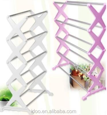 China Adjustable  Plastic Shoe Shelf Korean Style Shoes Racks for Home Using for sale