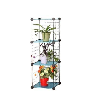 China Space Saving Wire Mesh Rack Wall Mounted Metal Morden Luxury  Flower Pot Stand zu verkaufen