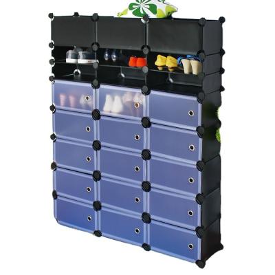 Китай Magic cubes pp plastic material lilving room cabinets black plastic storage containers (FH-AL031) продается