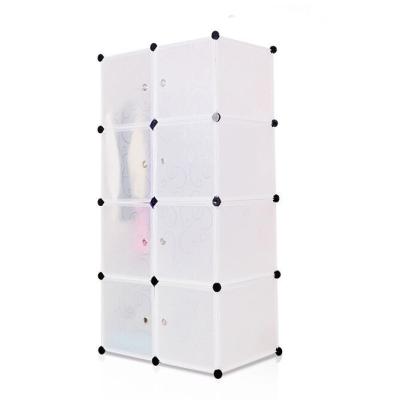 中国 Diy PP Plastic Dust Proof Bookcase Small White Cube Living Room Furniture 販売のため