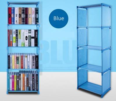 China DIY Plastic Portable Bookshelf multifunctional Bookcase Storage Cabinet for sale