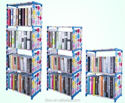 China DIY small plastic storage cabinet portable bookcase on the table for sale