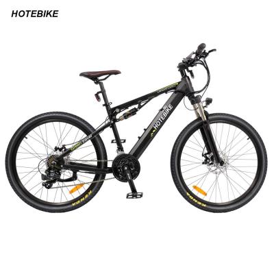 China Aluminum Alloy Full Suspension Mountain Bike Electric Bicycle 26