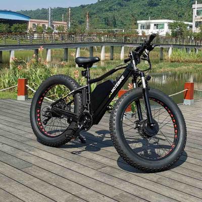 China A7AT26 48V 500W Fat Bike Fat Bike 26inch Electric Bike Saddle Dual Motor Standard Electric Fat Bike Soft Tire for sale