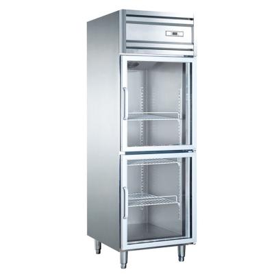 China 500L Single-temperature Transparent Upright Display Fridge Upright Freezer Refrigerator for sale