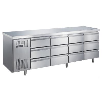 China Single-temperature 650L drawer type under counter fridge Integrated Undercounter Freezer for sale