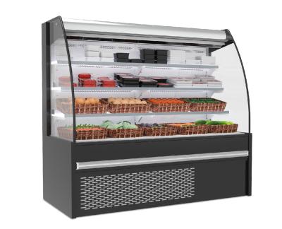 China Single-temperature Open Supermarket Display Fruit Showcase Fridge for sale