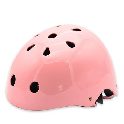 China Pink Outdoor ABS skating Sports Safety Yellow Red Blue Strap Helmet for kids Adult Buckle Bicycle Bike Protection EPS à venda