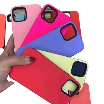 China Waterproof For iPhone 12 Cell Phone Accessories Back Cover For Redmi Note 10 9 9S 9 PRO Silicone TPU PC 2 In 1 Shockproof Mobile Phone Case for sale