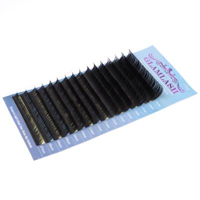 China 7-15mm Long Natural Mixed Long Tray Eyelash Extension Lashes C D Curl 0.07 Mm Thickness Silk Eye Lashes Extension for sale