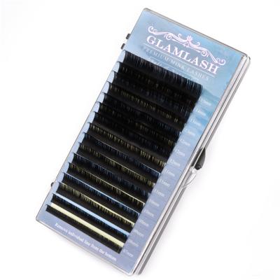 China Synthetic Hair Matte Black Mixed Soft Premium High Quality Classic Mink Eyelash Extention Natural Length Private Label for sale