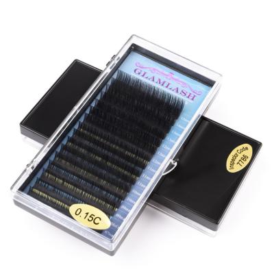 China Natural World Long Lash Maker 0.18mm Extension Blend Light Length for sale