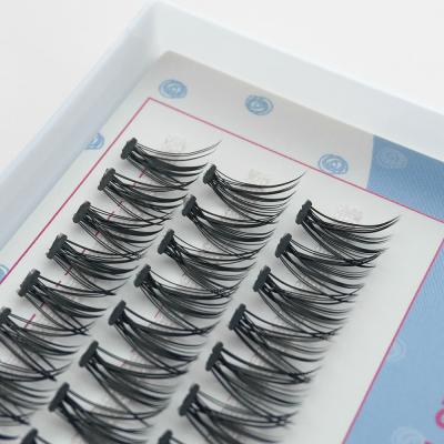 China GLAMLASH 10D 20D Natural Soft Volume Mink Premade Cluster Fan Individual Eyelsah Pre Fanned Eyelash Extension Group Eyelash for sale