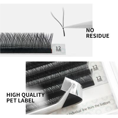 China Natural soft easily pick individual Y shape lash eyelash extension Pre-made YY volume eyelash extension for sale