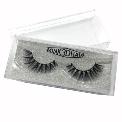 China 3d stereoeffect effect hand made type mink lashes custom mink top lashes natural soft 3d packing box lashes synthetic false lashes for sale