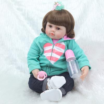 China Custom 23 Inch OEM Cheap Manufacture Alive Reborn Baby Real - Doll For Birthday Gift Toys for sale