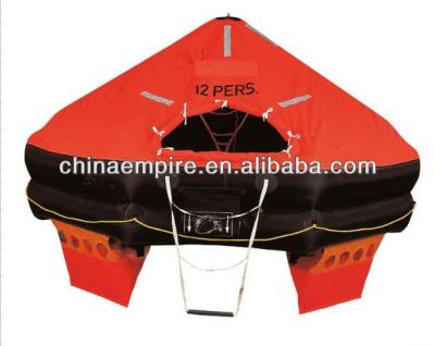 China Latest SOLAS Approved 12 Person Liferaft Marine Type One Optional for sale