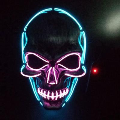 China Party Hot Sale Light Up EL Wire Mask LED Mask For Halloween for sale